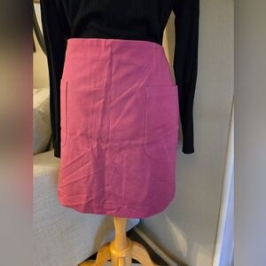 NWT: LOFT Fuchsia Pencil Skirt with Pockets.  08